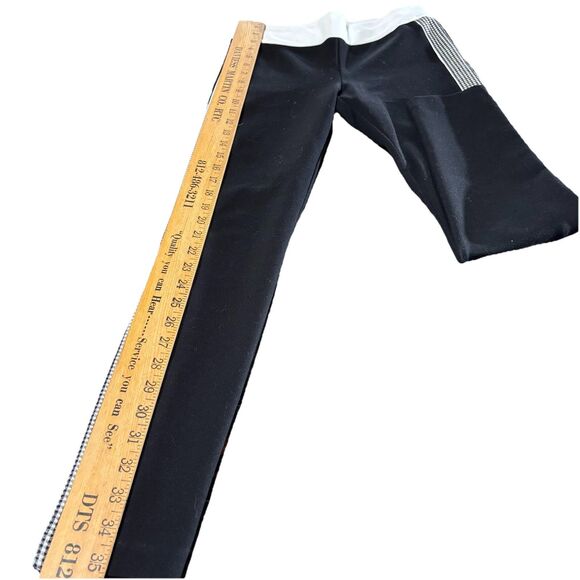 Zara Trafaluc Collection Legging Women's Black Side White Stripe Ponte Size M - Picture 11 of 16